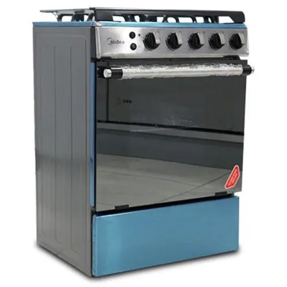 Midea 24LMG4G027 60x60cm 4 Burners Gas Stove with Oven, Grill and Auto