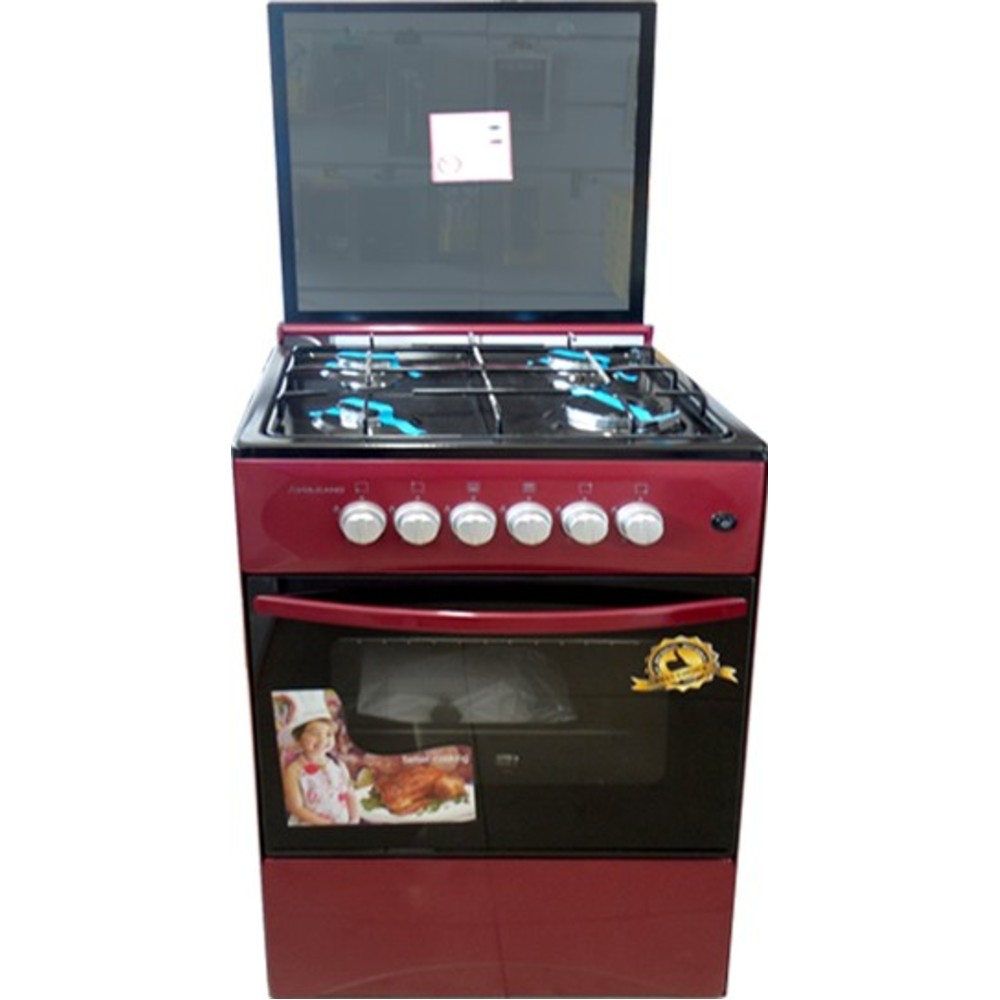 Volcano 5C.BRGL 4 Burners 50x50 Gas Stove with Grill and Oven